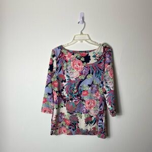 Charter Club Floral Multicolor Blouse